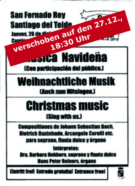 verschobenes weihnachtskonzert